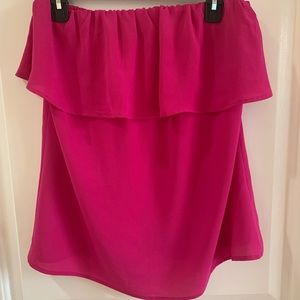 Pink Strapless Shirt